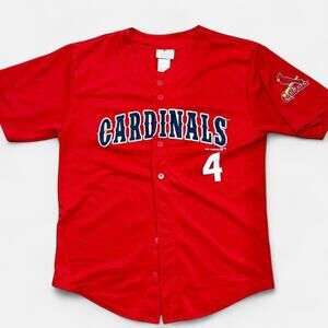 Team Athletics Yadier Molina Jersey Unisex XL St. Louis Cardinals MLB Button-Up